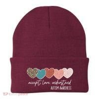 Autism Awareness Accept Love Understand Beanie thumb 0