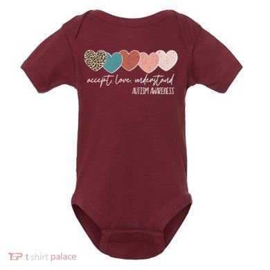 Autism Awareness Accept Love Understand Baby Bodysuit