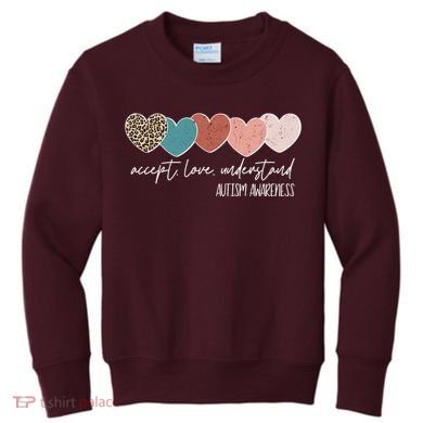 Autism Awareness Accept Love Understand Kids Sweatshirt