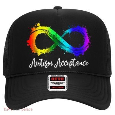 Autism Awareness Acceptance Rainbow Infinity Symbol Hat