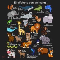 Animals Alphabet Agiftz Abc Of The Animal World Gift Golf Towel thumb 3