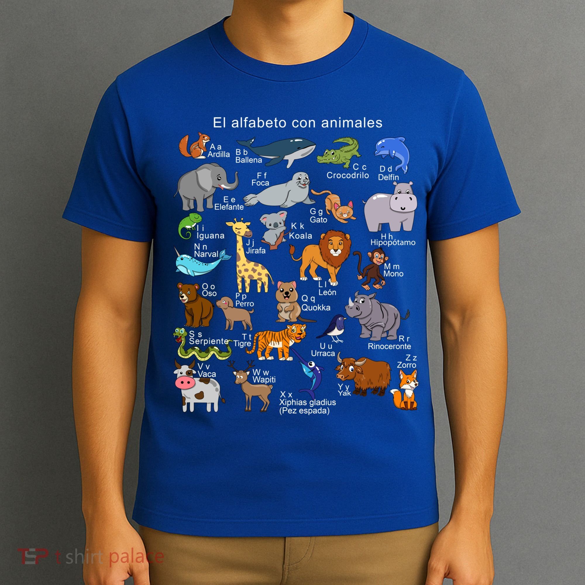 Animals Alphabet Agiftz Abc Of The Animal World Gift T-Shirt