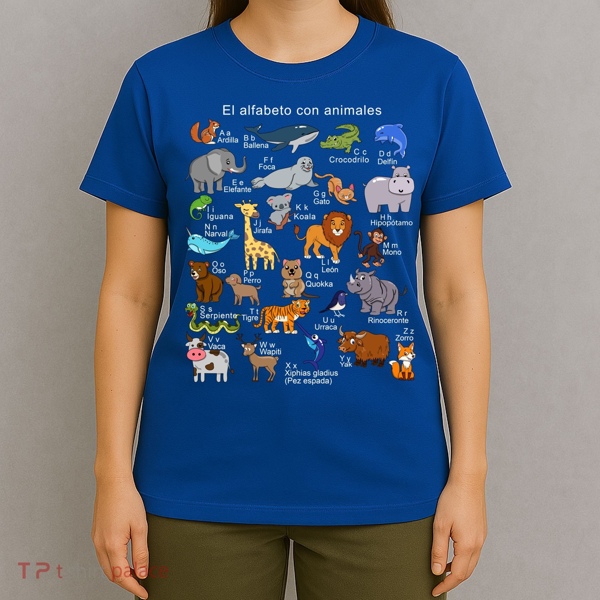 Animals Alphabet Agiftz Abc Of The Animal World Gift T-Shirt