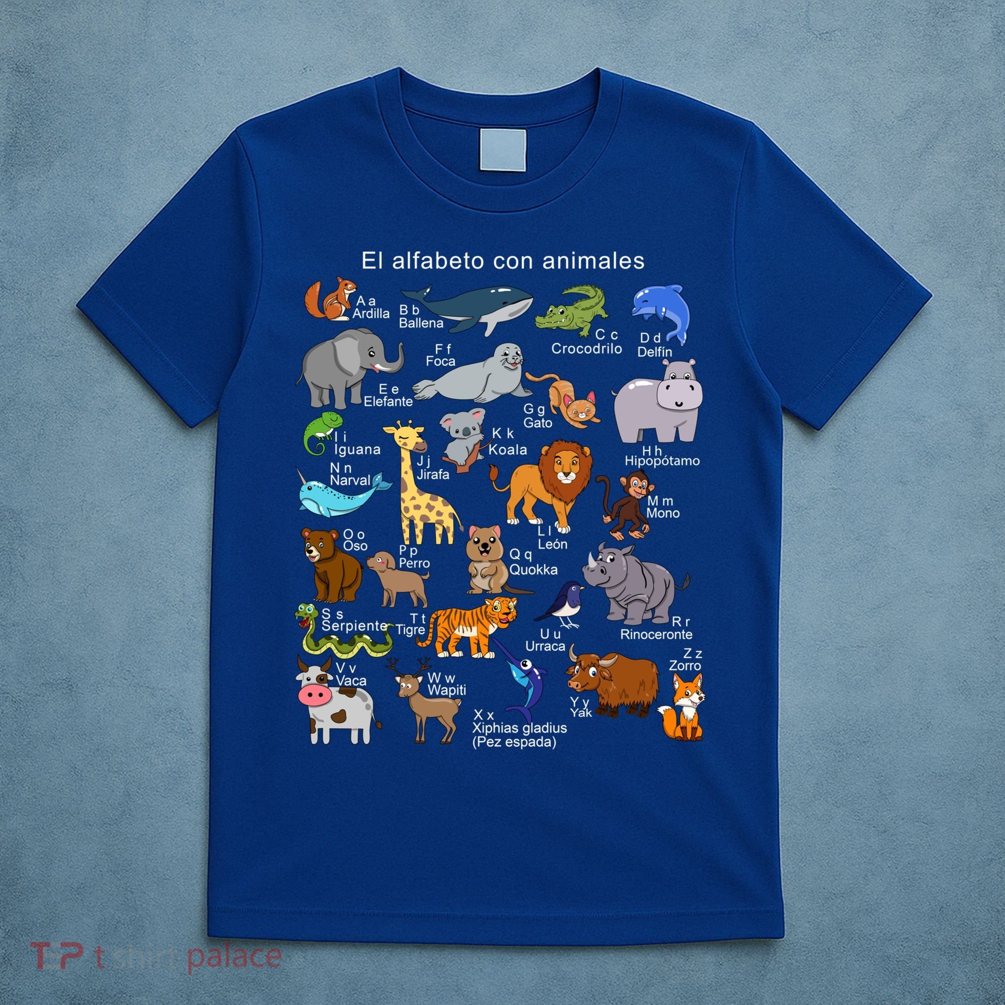 Animals Alphabet Agiftz Abc Of The Animal World Gift T-Shirt