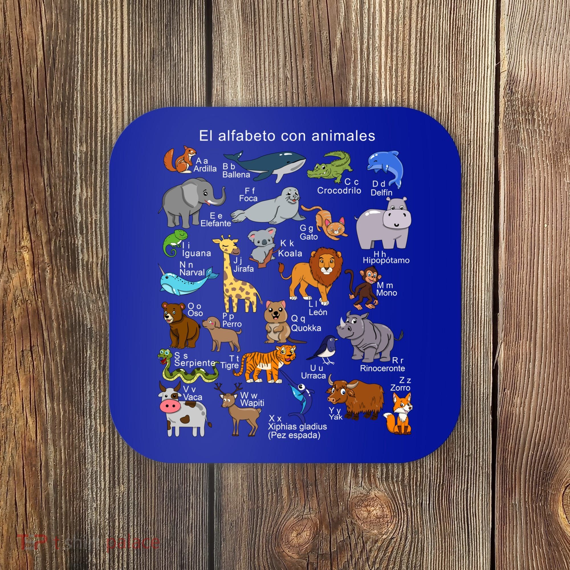 Animals Alphabet Agiftz Abc Of The Animal World Gift Coaster