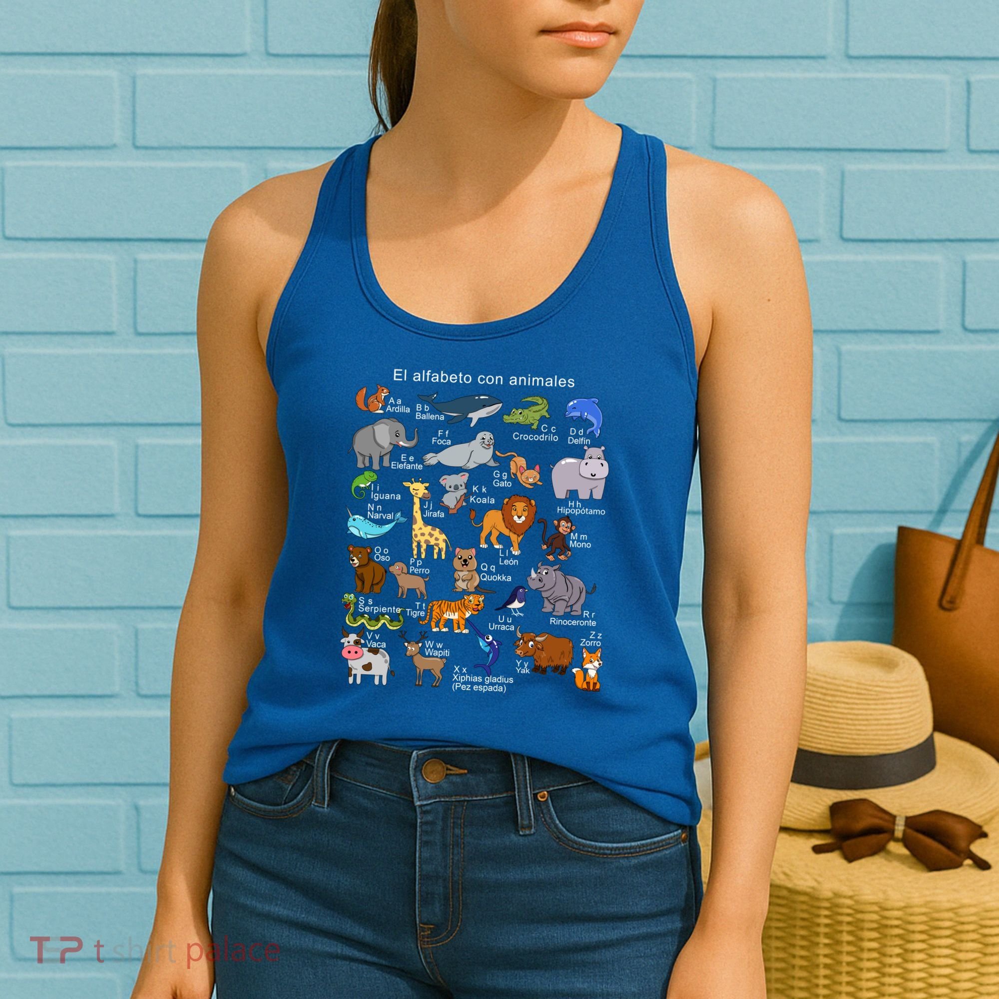 Animals Alphabet Agiftz Abc Of The Animal World Gift Women's Tank Top