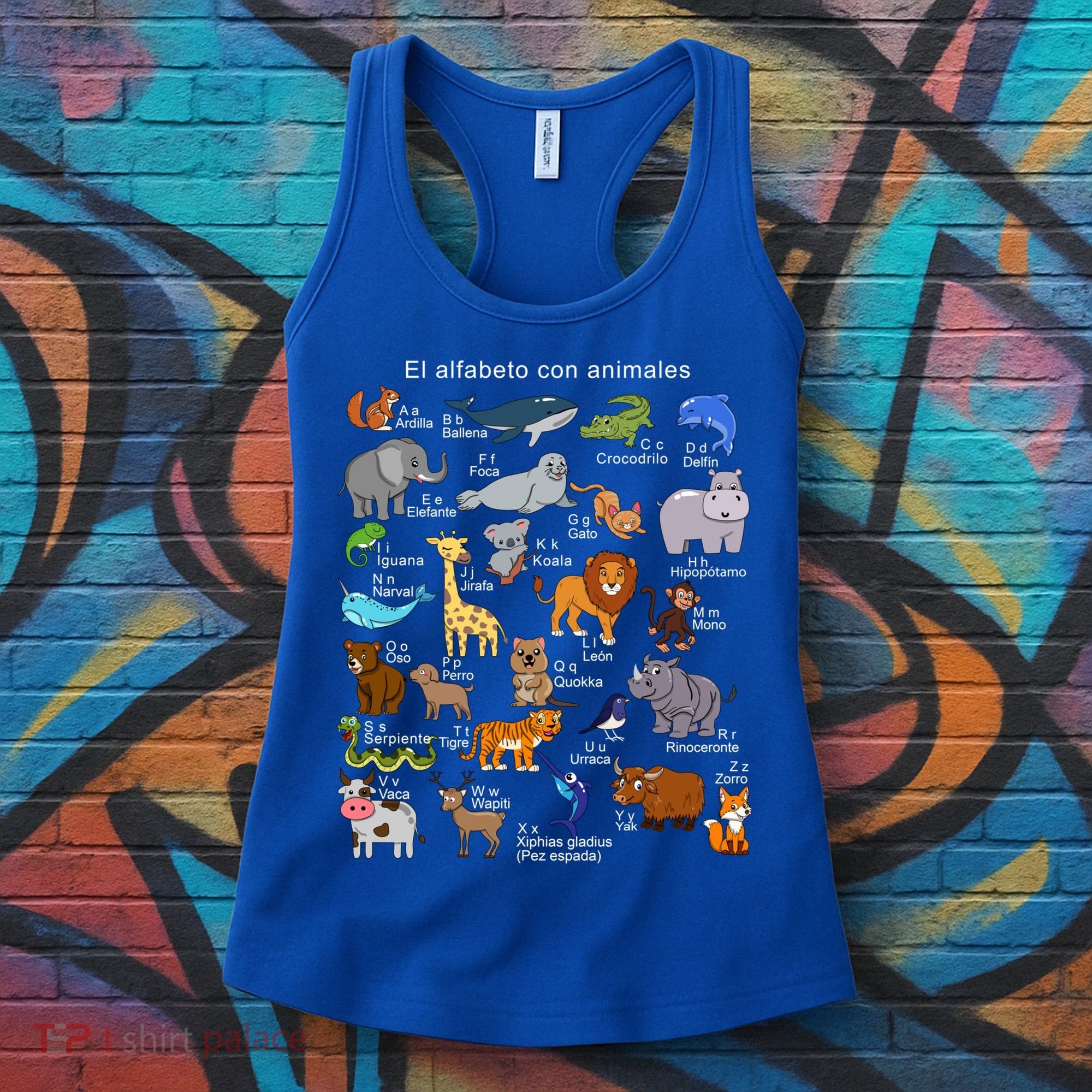 Animals Alphabet Agiftz Abc Of The Animal World Gift Women's Tank Top