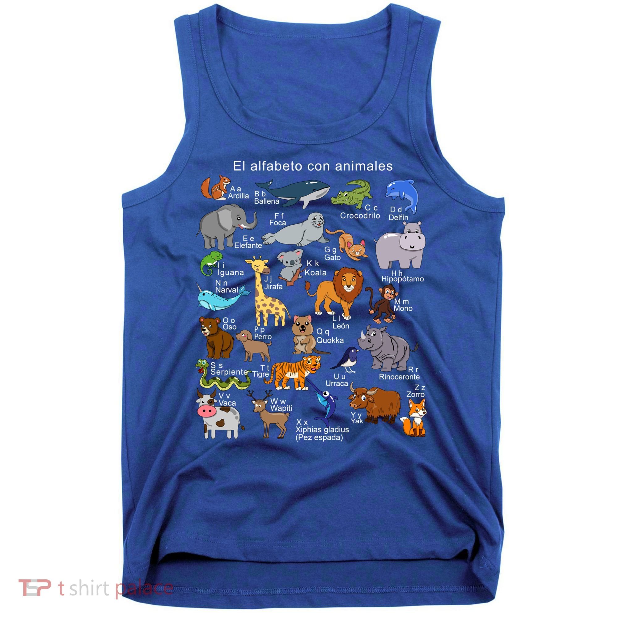 Animals Alphabet Agiftz Abc Of The Animal World Gift Tank Top