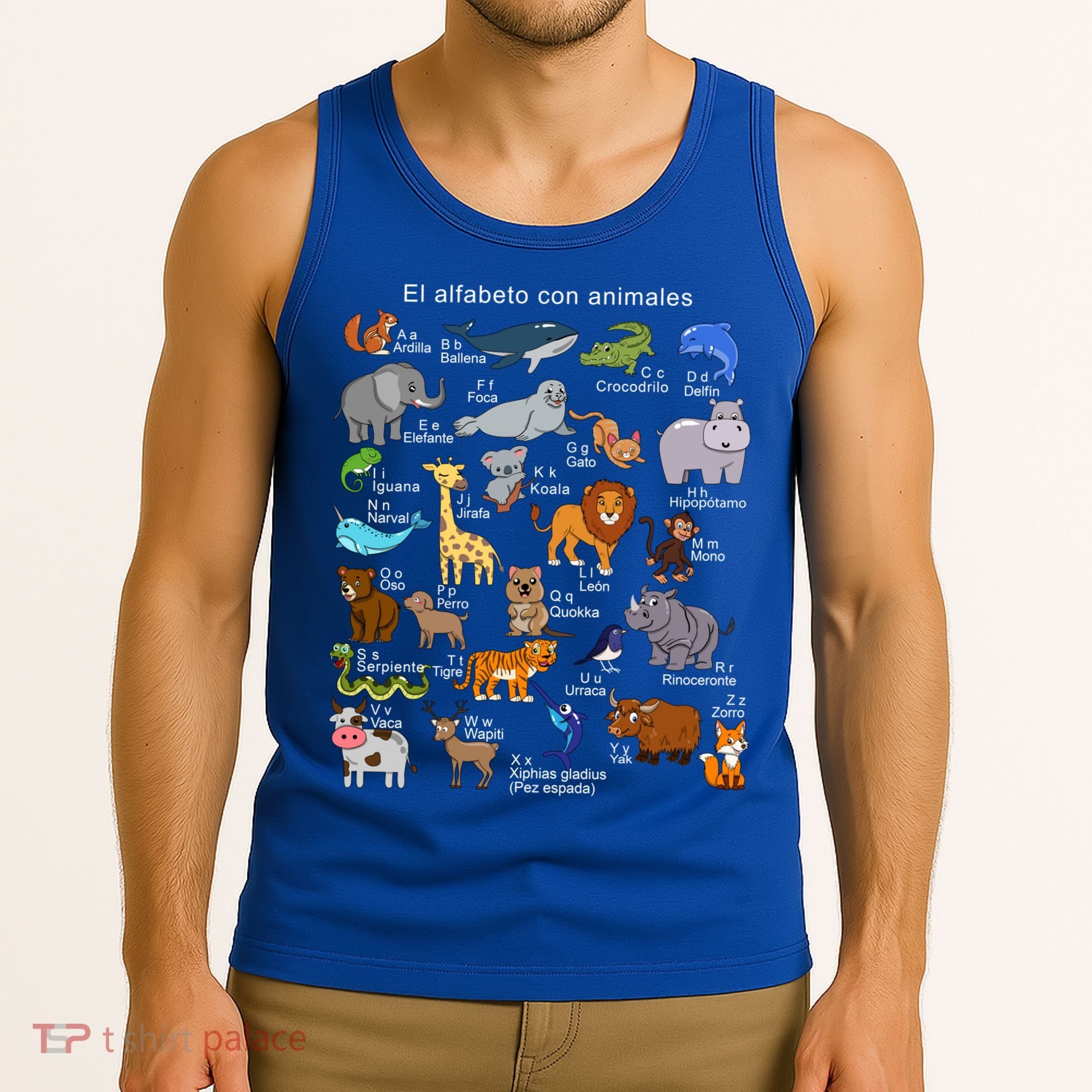 Animals Alphabet Agiftz Abc Of The Animal World Gift Tank Top