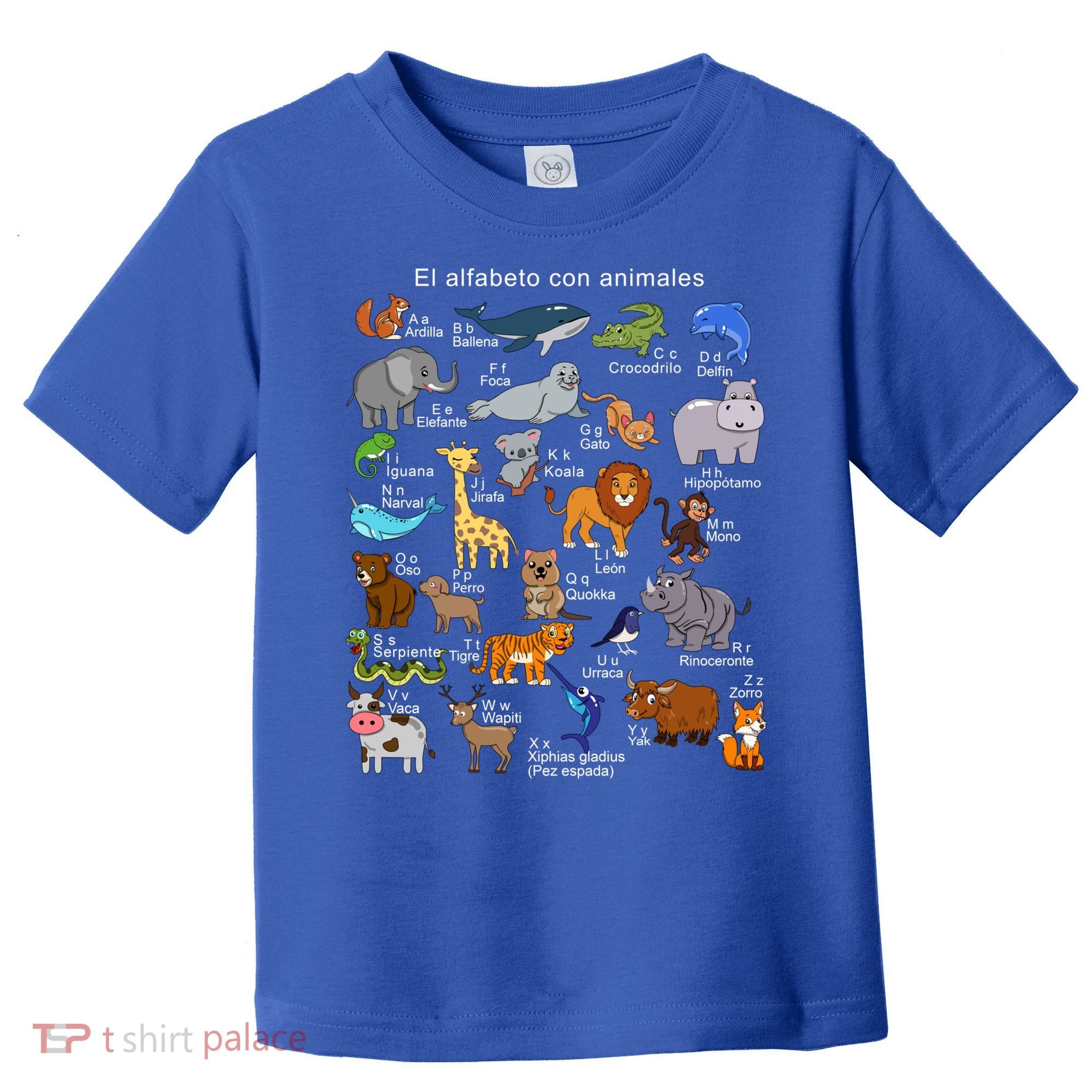 Animals Alphabet Agiftz Abc Of The Animal World Gift Toddler T-Shirt