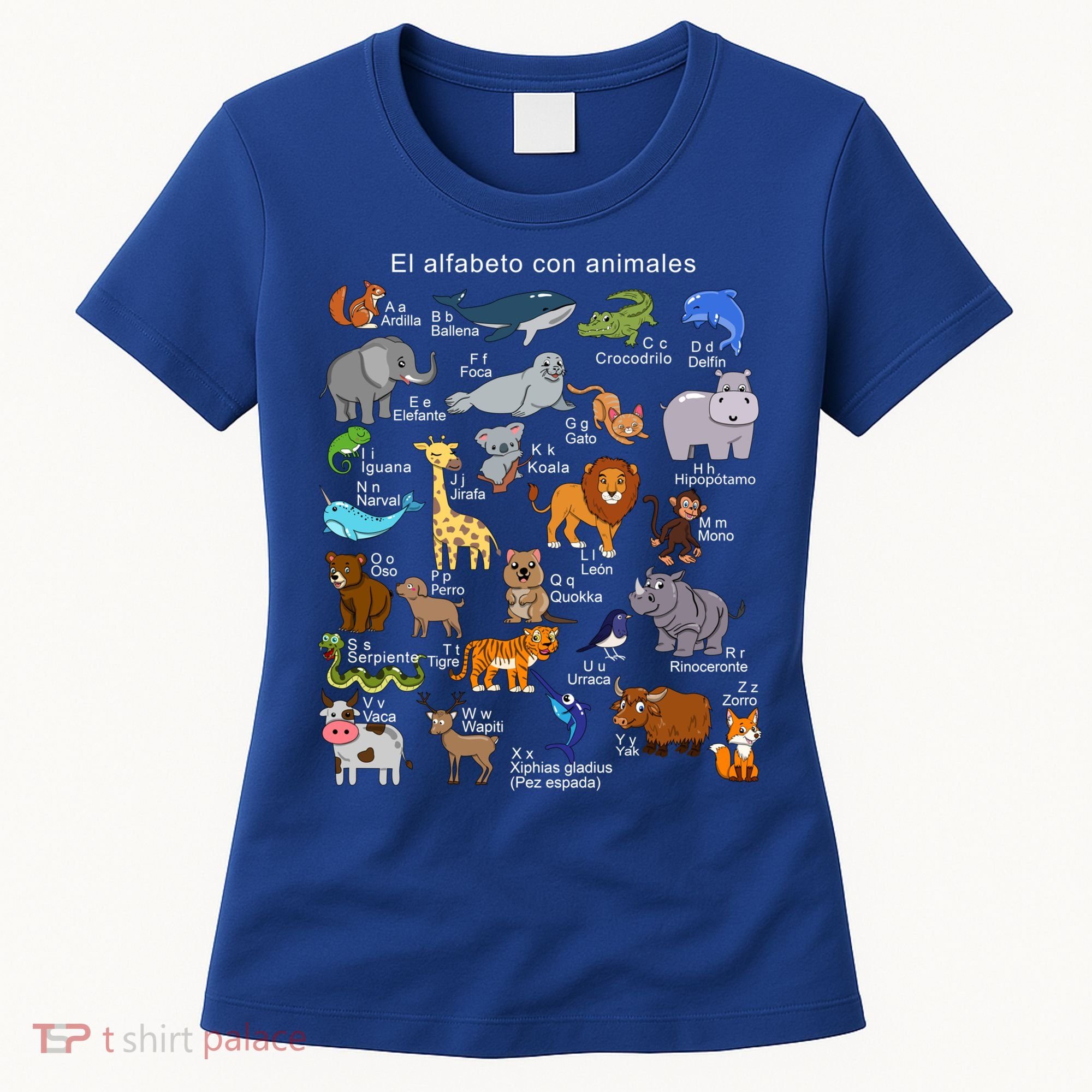 Animals Alphabet Agiftz Abc Of The Animal World Gift Women's T-Shirt