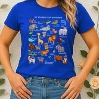 Animals Alphabet Agiftz Abc Of The Animal World Gift Women's T-Shirt thumb 2
