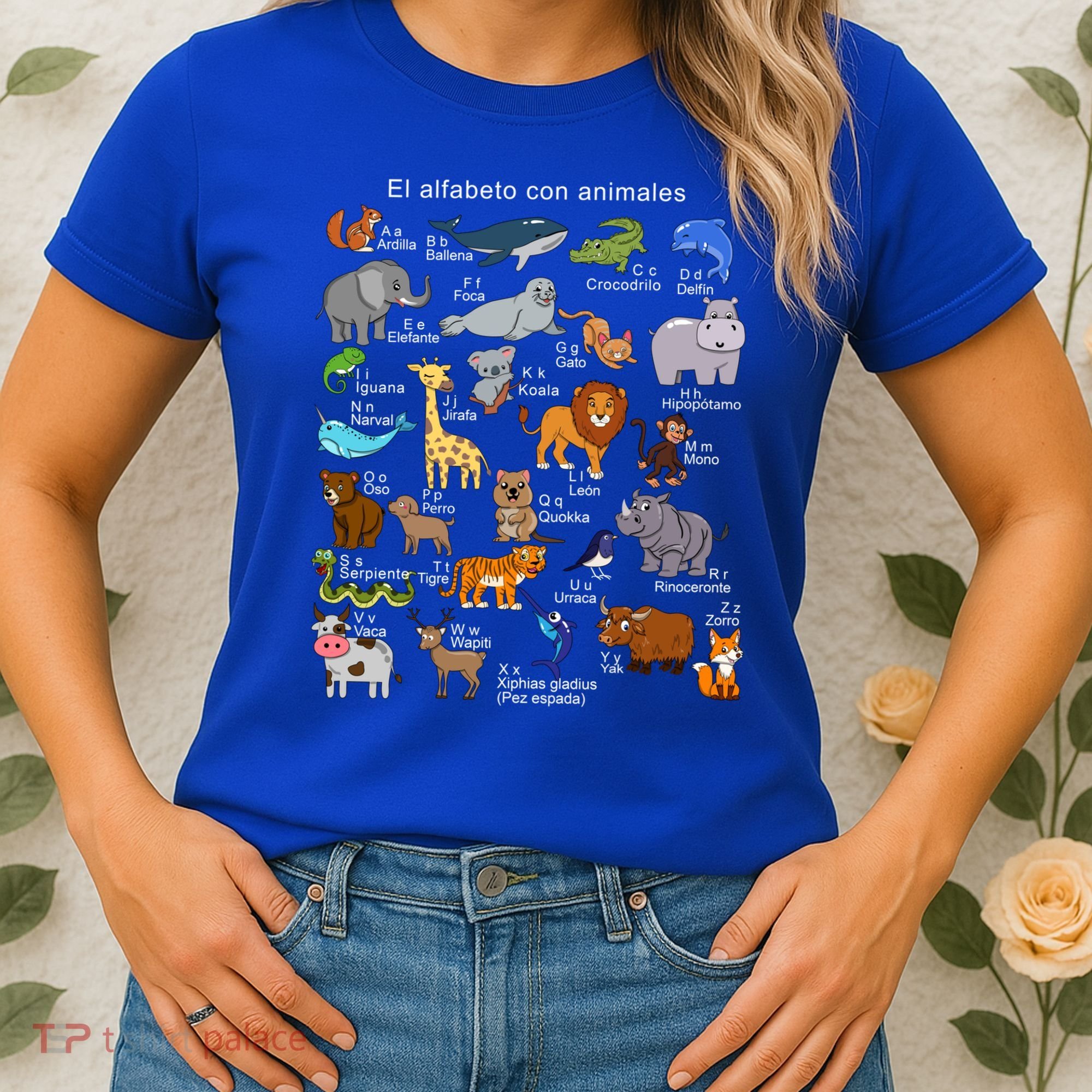 Animals Alphabet Agiftz Abc Of The Animal World Gift Women's T-Shirt