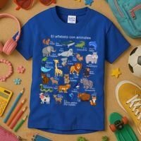 Animals Alphabet Agiftz Abc Of The Animal World Gift Kids T-Shirt thumb 3