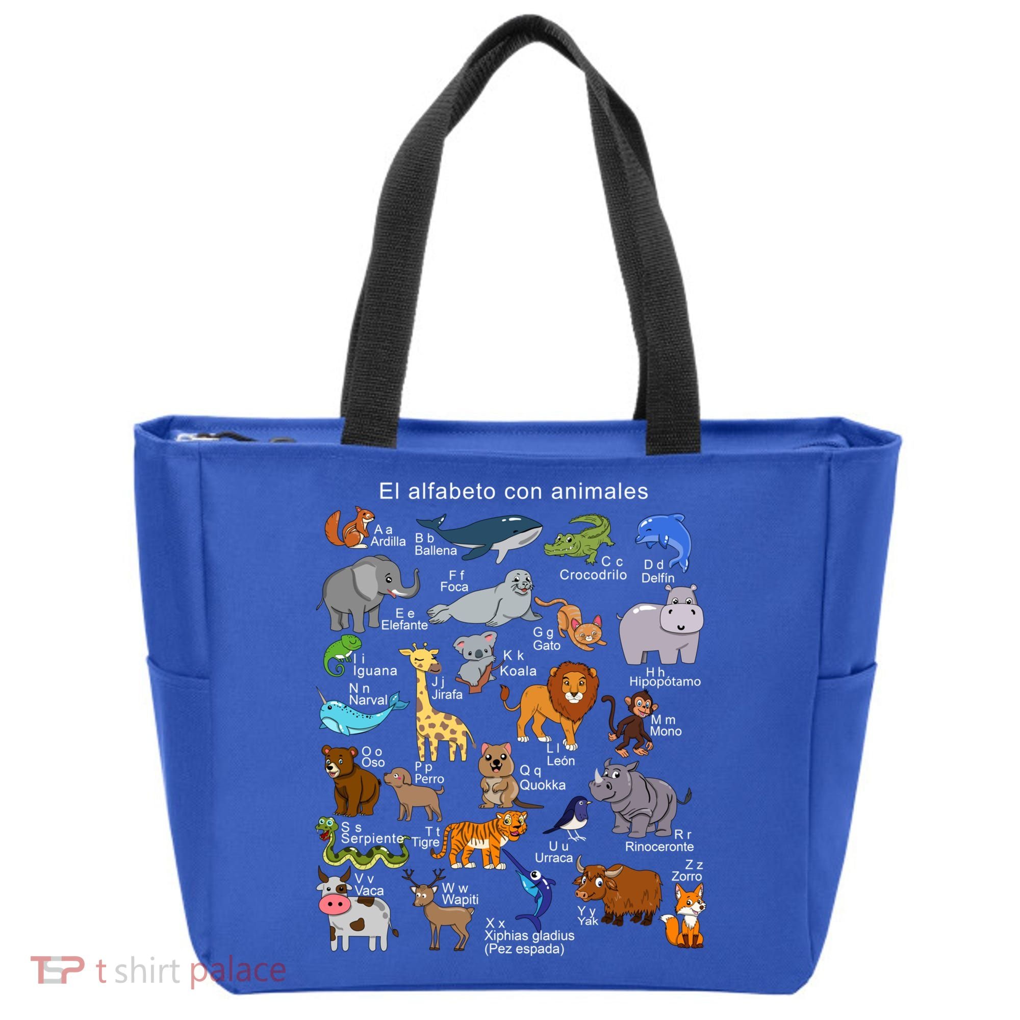 Animals Alphabet Agiftz Abc Of The Animal World Gift Tote Bag