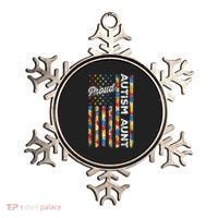 Autism Awareness Apparel USA Flag Proud Autism Aunt Autism Awareness Ornament thumb 0