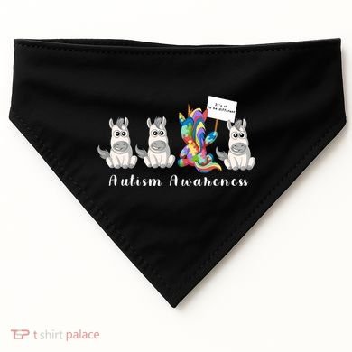 Autism Awareness USA-Made Doggie Bandana