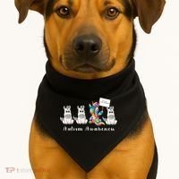 Autism Awareness USA-Made Doggie Bandana thumb 1