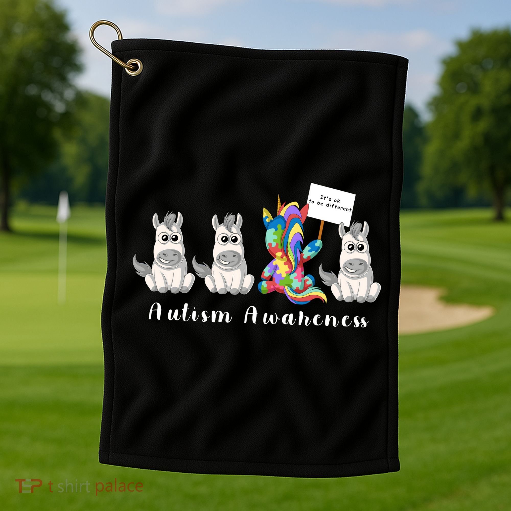 Autism Awareness Golf Towel