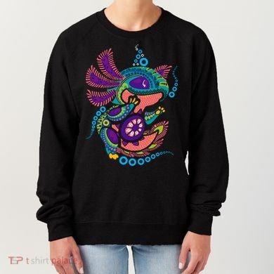 Axolotl Art Aztec Mexican Salamander Mexico Cinco De Mayo Women's Sweatshirt