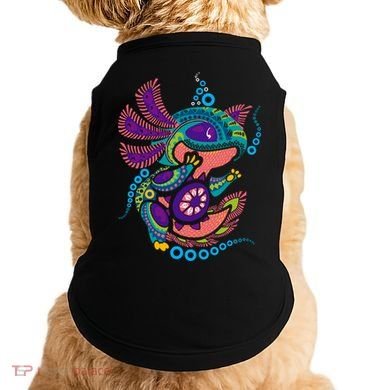 Axolotl Art Aztec Mexican Salamander Mexico Cinco De Mayo Doggie Tank