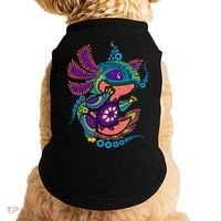 Axolotl Art Aztec Mexican Salamander Mexico Cinco De Mayo Doggie Tank thumb 0