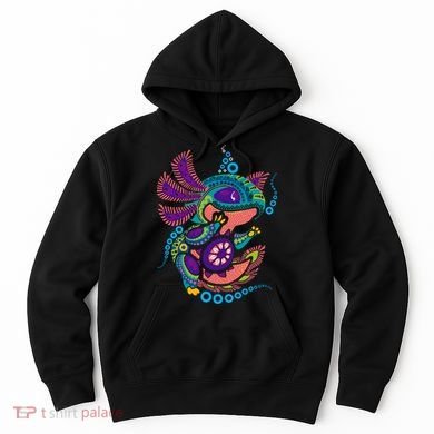Axolotl Art Aztec Mexican Salamander Mexico Cinco De Mayo Hoodie