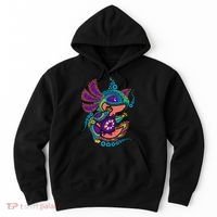 Axolotl Art Aztec Mexican Salamander Mexico Cinco De Mayo Hoodie thumb 0