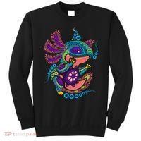 Axolotl Art Aztec Mexican Salamander Mexico Cinco De Mayo Sweatshirt thumb 0