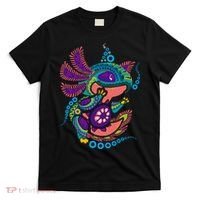 Axolotl Art Aztec Mexican Salamander Mexico Cinco De Mayo T-Shirt thumb 0