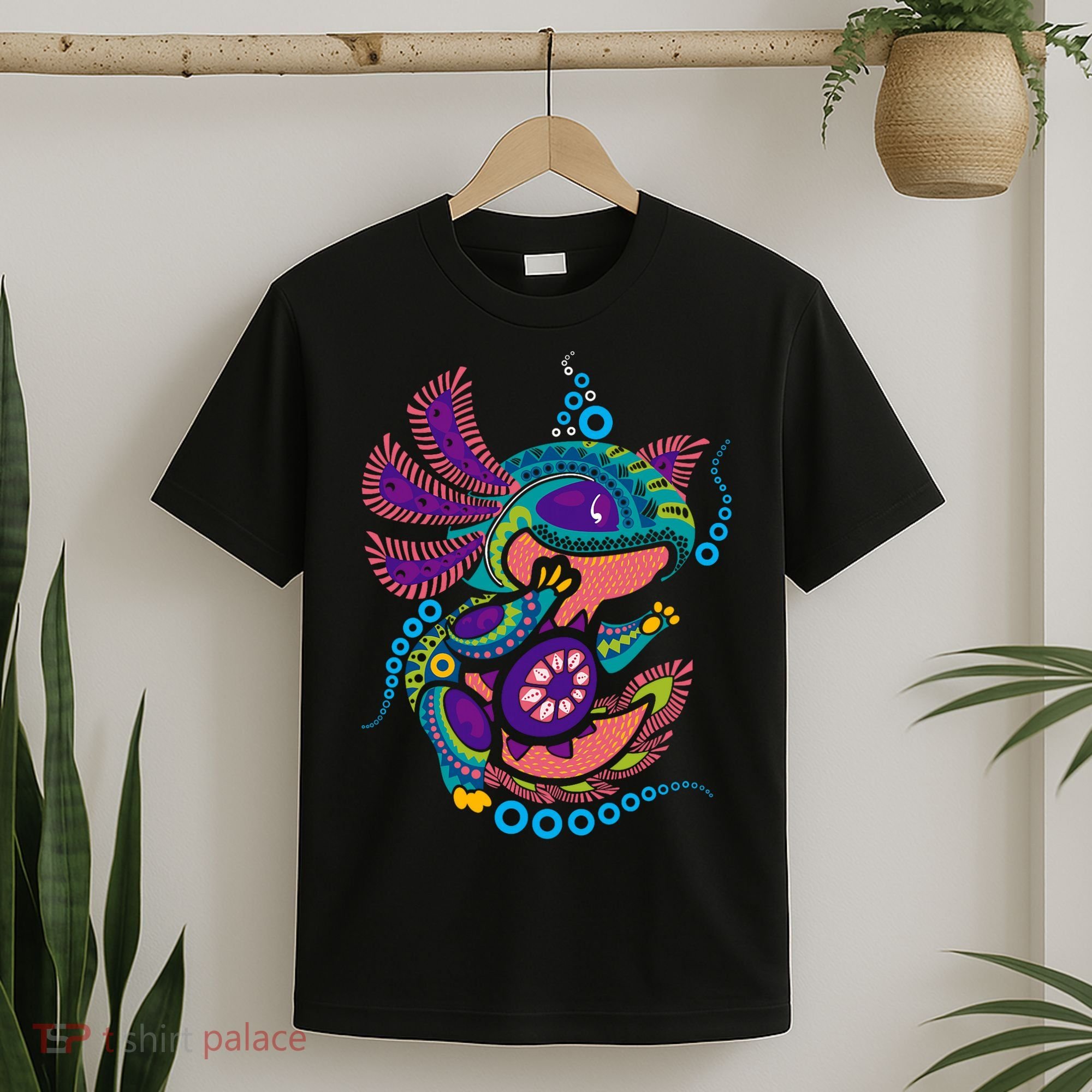 Axolotl Art Aztec Mexican Salamander Mexico Cinco De Mayo T-Shirt