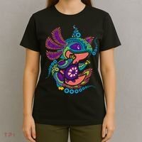 Axolotl Art Aztec Mexican Salamander Mexico Cinco De Mayo T-Shirt thumb 4