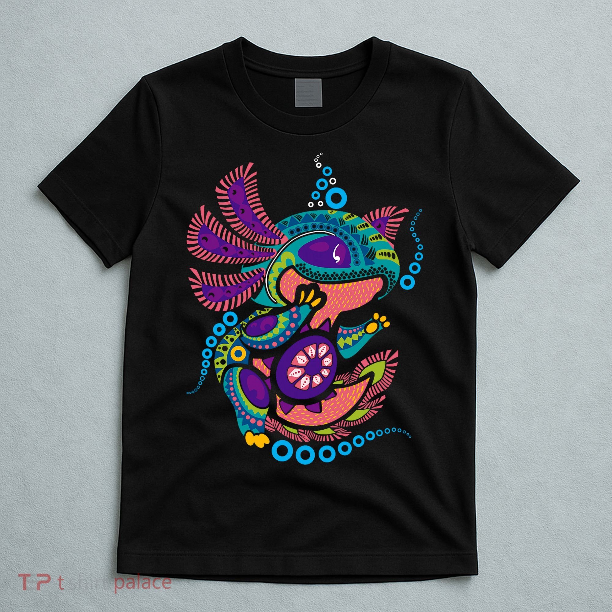 Axolotl Art Aztec Mexican Salamander Mexico Cinco De Mayo T-Shirt