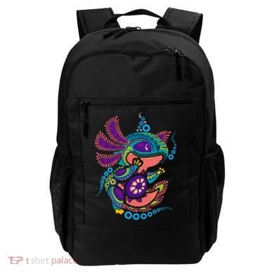 Axolotl Art Aztec Mexican Salamander Mexico Cinco De Mayo Backpack