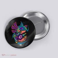 Axolotl Art Aztec Mexican Salamander Mexico Cinco De Mayo Button thumb 0