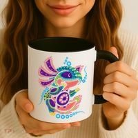 Axolotl Art Aztec Mexican Salamander Mexico Cinco De Mayo Coffee Mug thumb 3