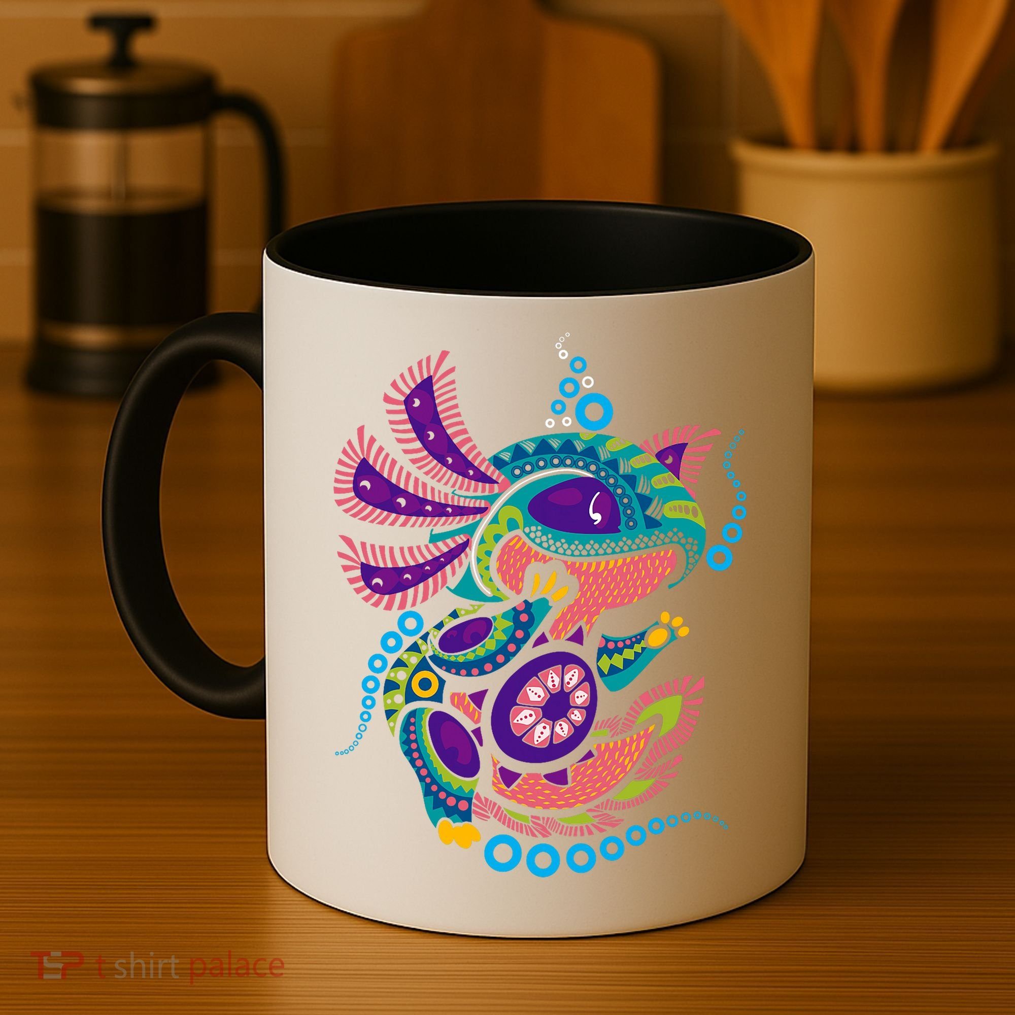 Axolotl Art Aztec Mexican Salamander Mexico Cinco De Mayo Coffee Mug