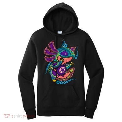 Axolotl Art Aztec Mexican Salamander Mexico Cinco De Mayo Women's Hoodie