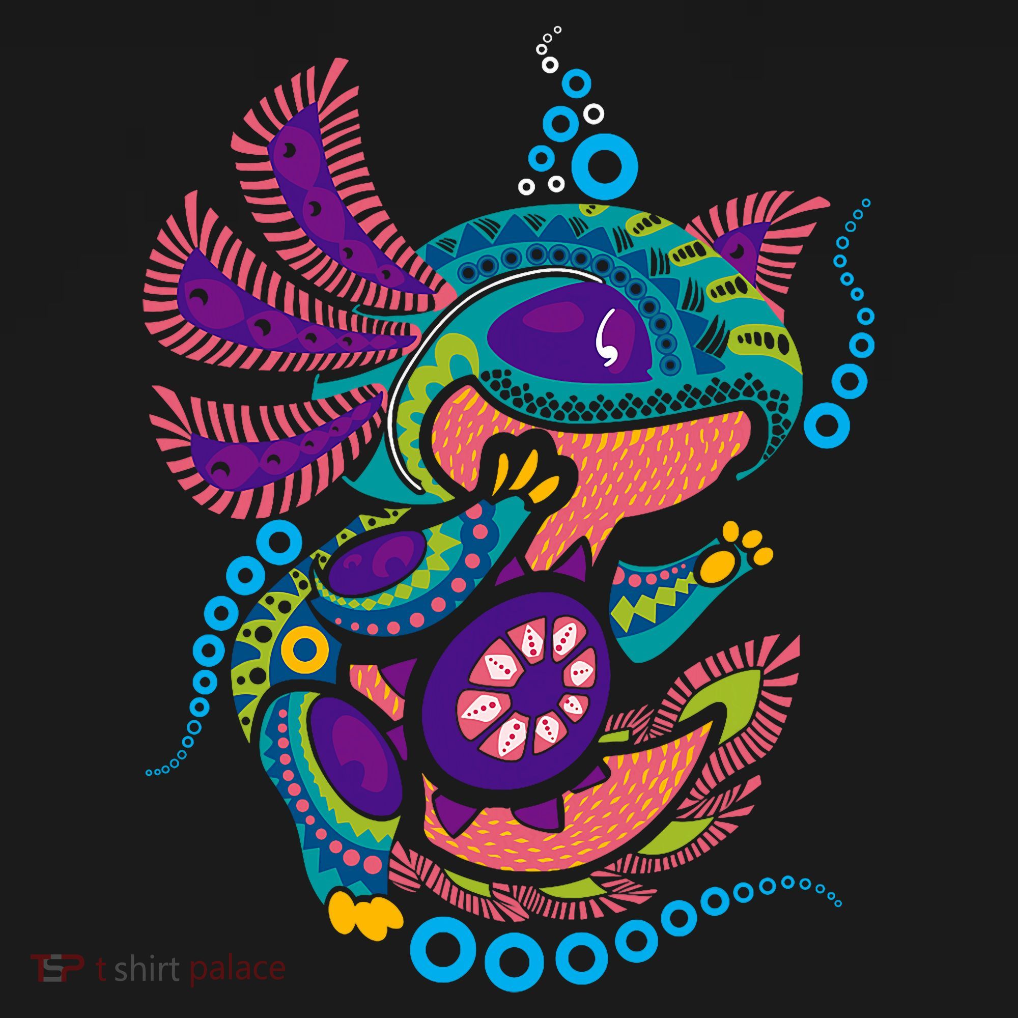 Axolotl Art Aztec Mexican Salamander Mexico Cinco De Mayo Mousepad