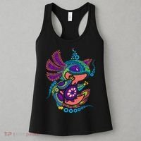 Axolotl Art Aztec Mexican Salamander Mexico Cinco De Mayo Women's Tank Top thumb 3