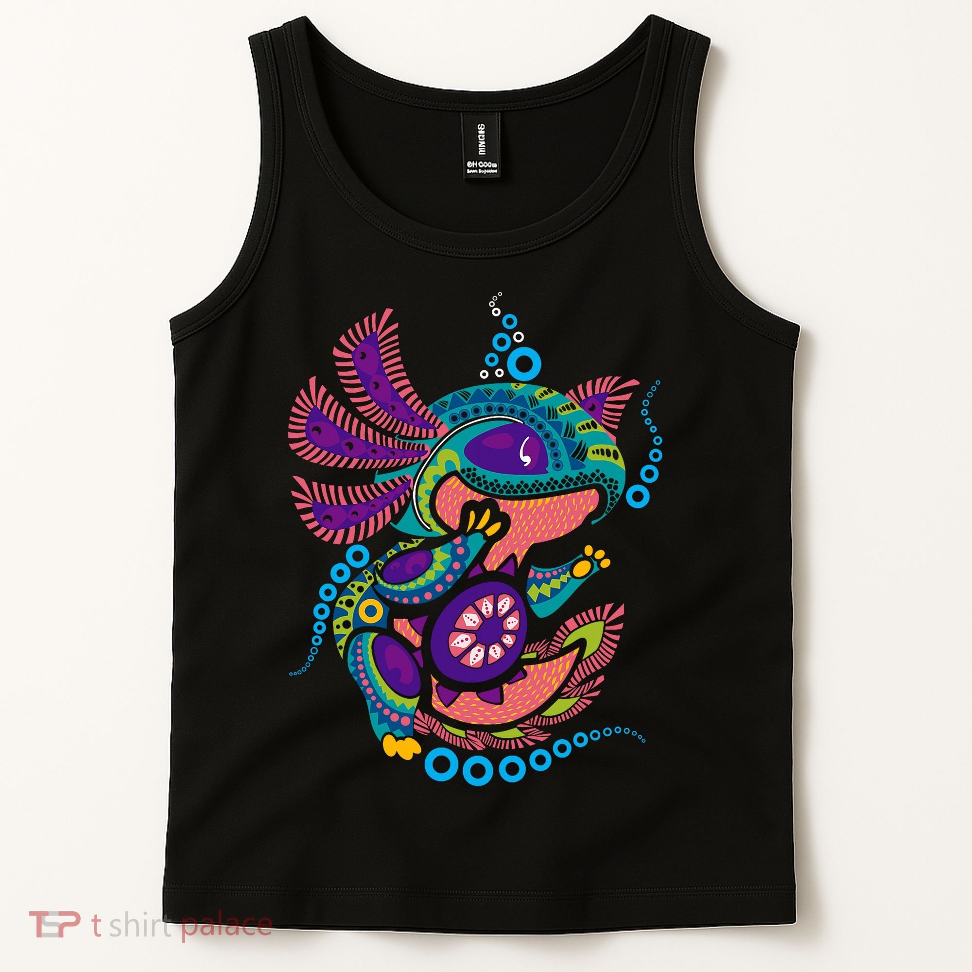 Axolotl Art Aztec Mexican Salamander Mexico Cinco De Mayo Tank Top
