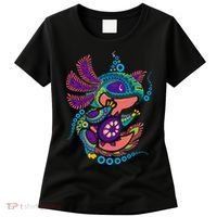 Axolotl Art Aztec Mexican Salamander Mexico Cinco De Mayo Women's T-Shirt thumb 0
