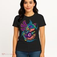Axolotl Art Aztec Mexican Salamander Mexico Cinco De Mayo Women's T-Shirt thumb 4