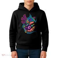 Axolotl Art Aztec Mexican Salamander Mexico Cinco De Mayo Kids Hoodie thumb 4