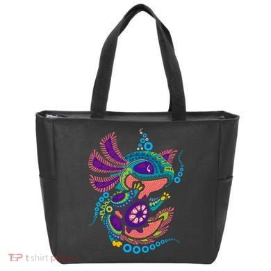 Axolotl Art Aztec Mexican Salamander Mexico Cinco De Mayo Tote Bag