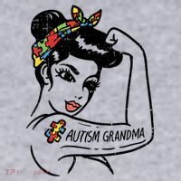 Autism   Autistic Awareness Puzzle Grandma Women's Sweatshirt thumb 2