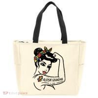 Autism   Autistic Awareness Puzzle Grandma Tote Bag thumb 0