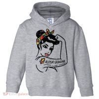 Autism   Autistic Awareness Puzzle Grandma Toddler Hoodie thumb 0