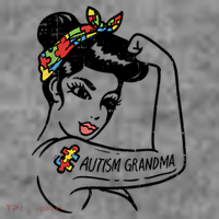 Autism   Autistic Awareness Puzzle Grandma Toddler Hoodie thumb 2