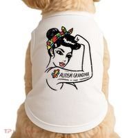 Autism   Autistic Awareness Puzzle Grandma Doggie Tank thumb 0